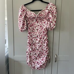 For Love & Lemons Melrose Floral Puff Sleeve Dress